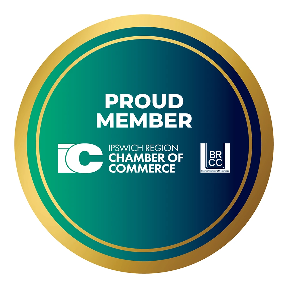Ipswich Chamber of Commerce and Industry - Proud Member badge