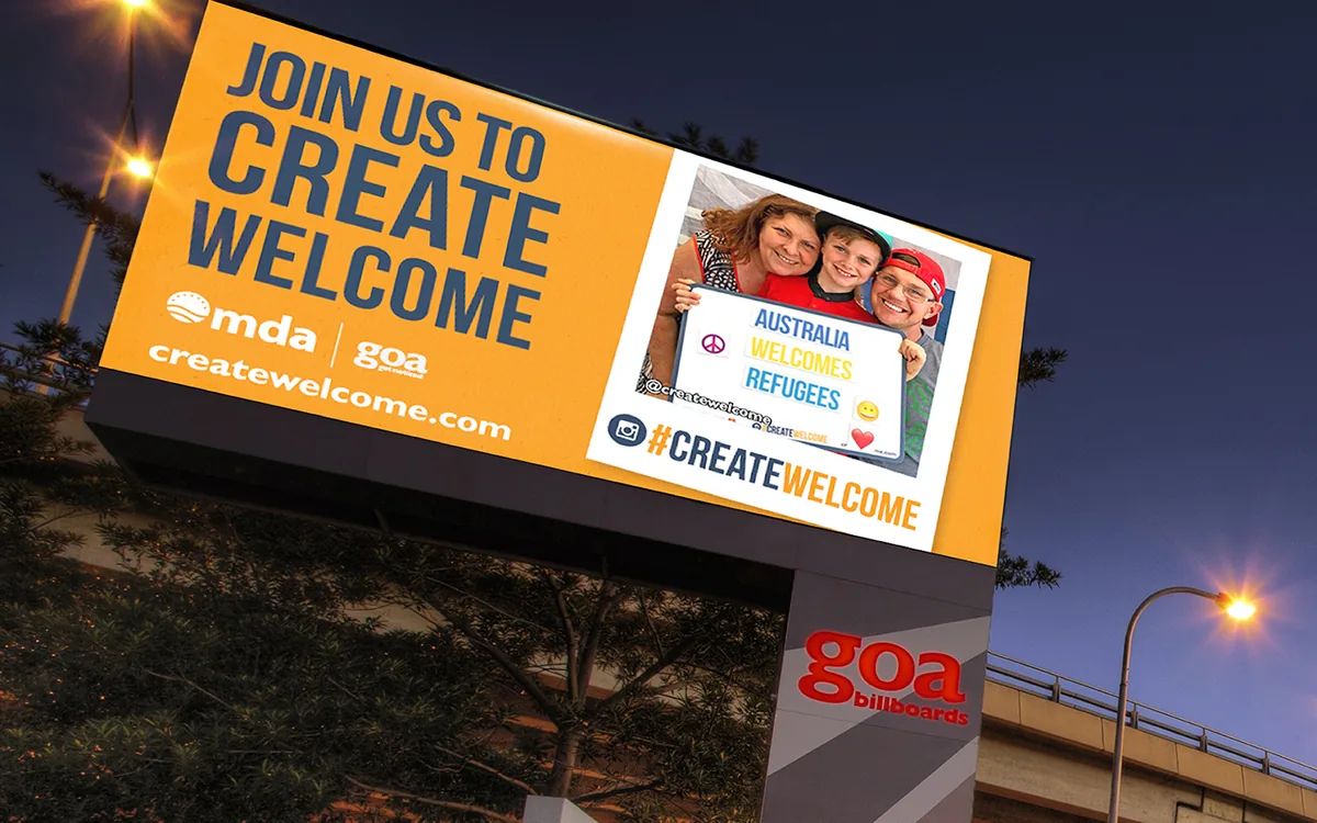 #CreateWelcome - brand, billboard & motion case study