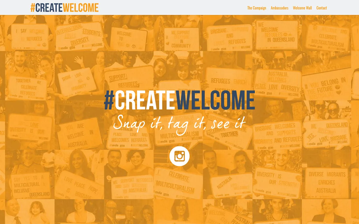 #CreateWelcome website case study