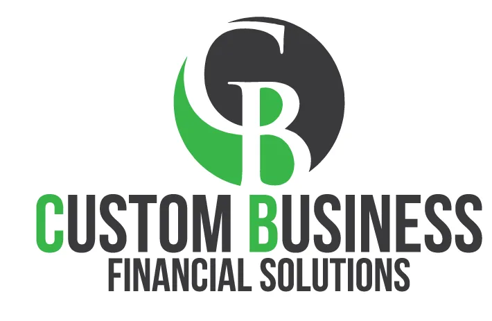 Custom Business Financial Solutions responsive website design — desktop and mobile homepage mockups.